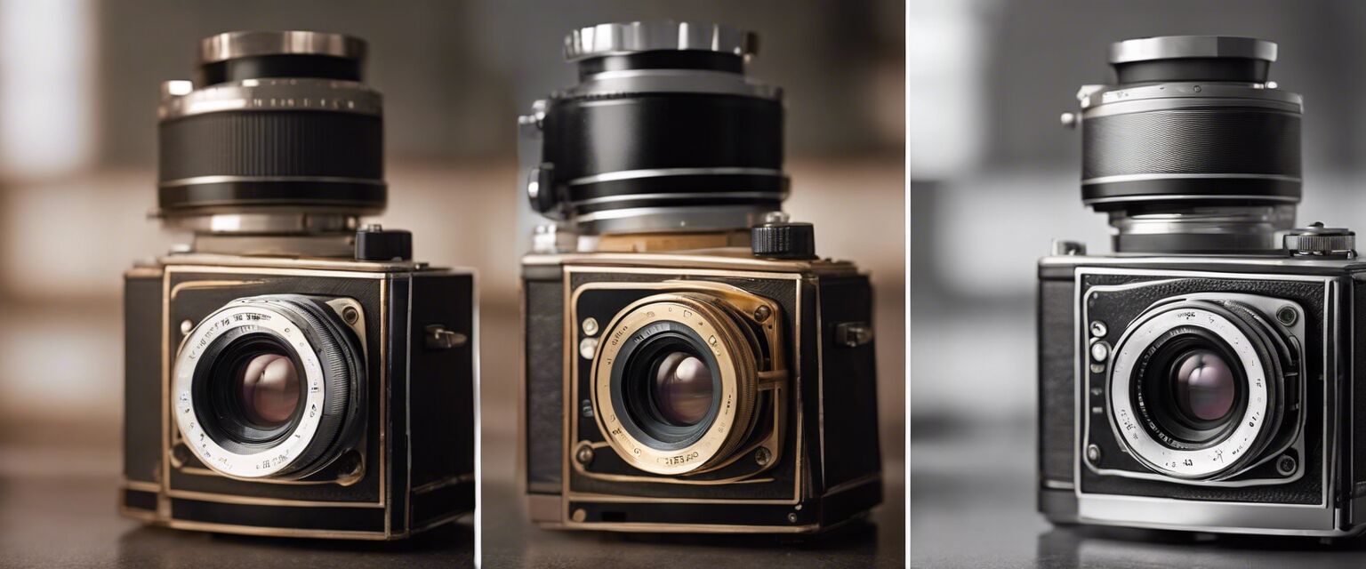 Before and after vintage camera repair