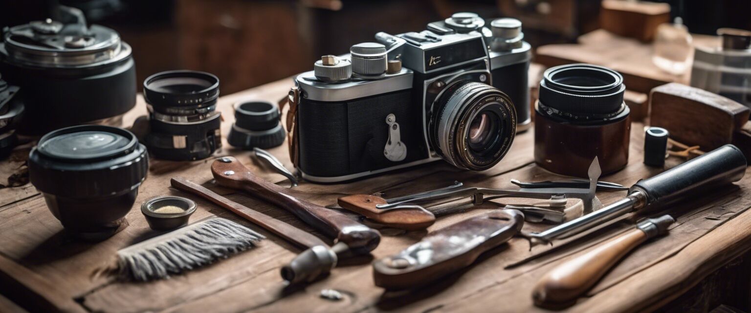 Vintage camera care tools