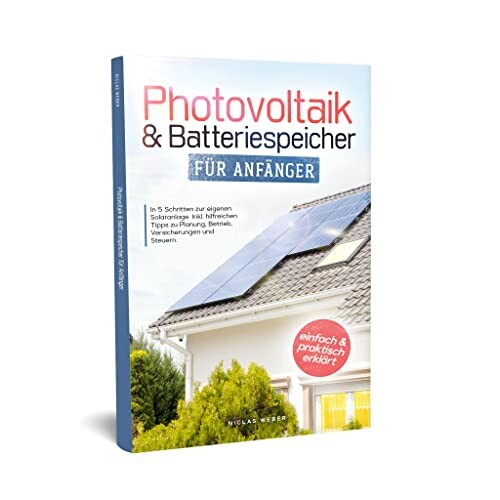 Buchcover über Photovoltaik und Batteriespeicher für Anfänger